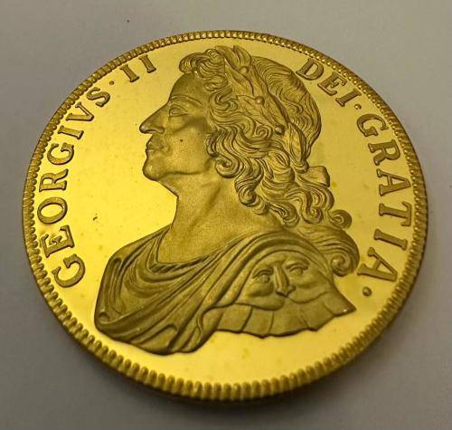 Cape Coin Heritage Series: GREAT BRITAIN - 1736 George II Crown -Sterling Silver/Gold-plated