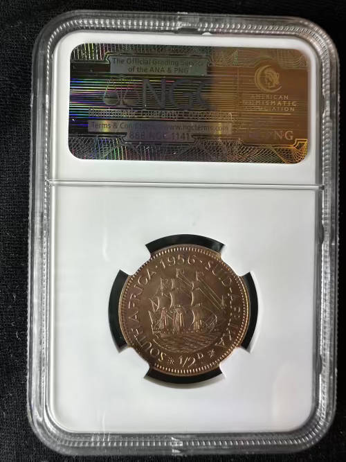 1956 * rarer RD * second highest 1/2P * PF66RD only 1 coin is better