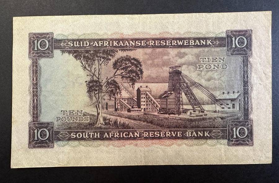 TEN POUNDS - MH De Kock 1952 (D1) - Third (& Only) Issue - great condition, still crisp