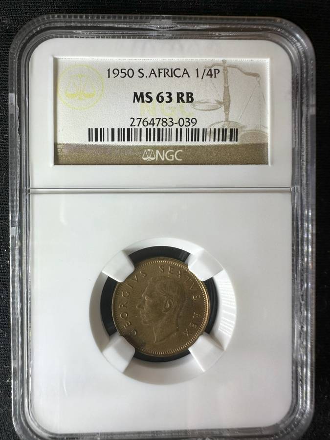 1950***1/4P***MS63RB***decent grade , very collectable