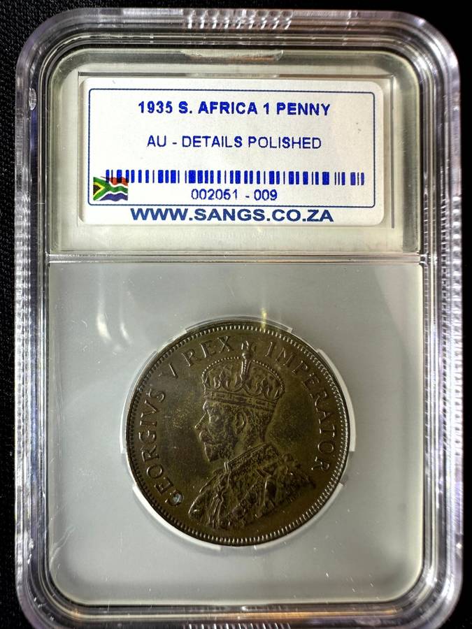 1935***Penny***Au details***NGC