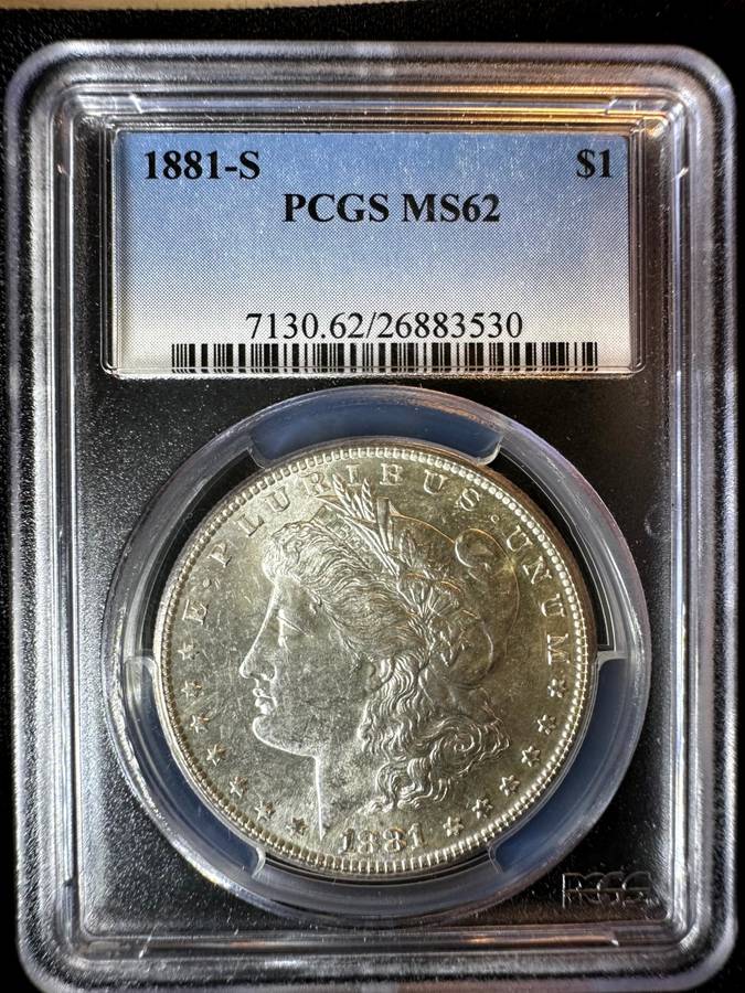 1881-S***USA Silver***MS62***NGC