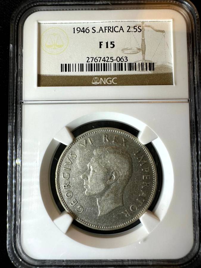 1946***2.5S Mintage of 11 388***F15***NGC