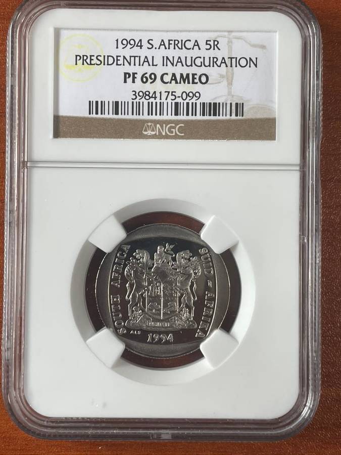 1994 *** R5 ***Inauguration *** PF69 cameo *** Cameos are harder to find