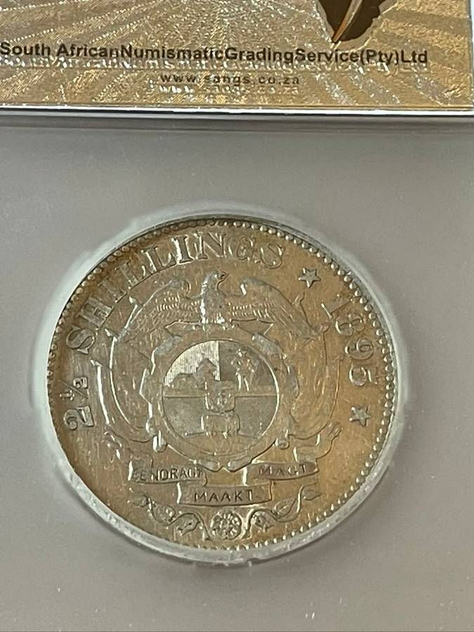 1895 2 1/2 Shilling with VF details - Hard to find