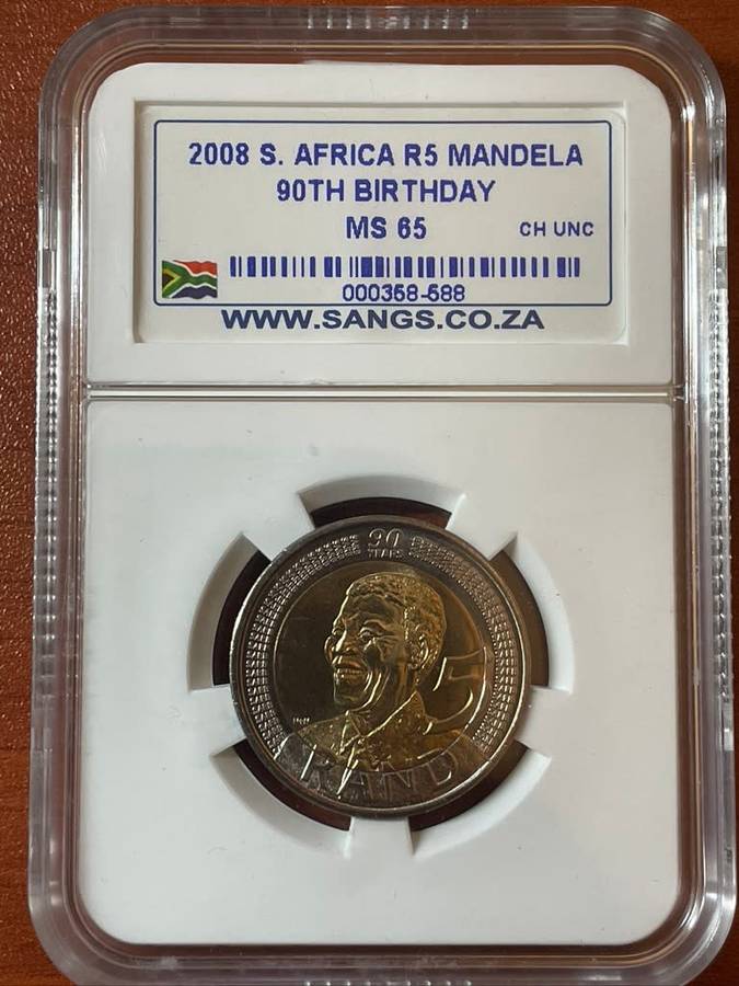 2008 *** Mandela 90th Birthday *** MS65 *** Gift a coin