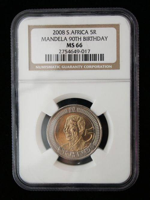 ***MS66***High Grade !!! *** Birthday Mandela R5 *** 30 AVAILABLE *** NGC graded !!!