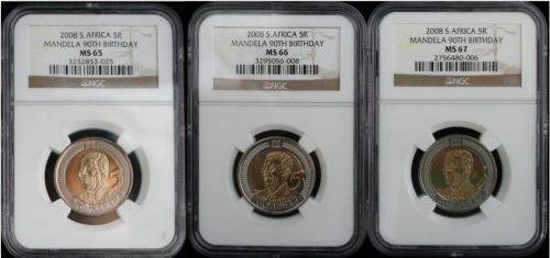 WOW***CHRISTMAS SPECIAL!!!!! ALL THREE!!!! MS65, MS66, MS67*** ---Birthday Mandela R5 ***