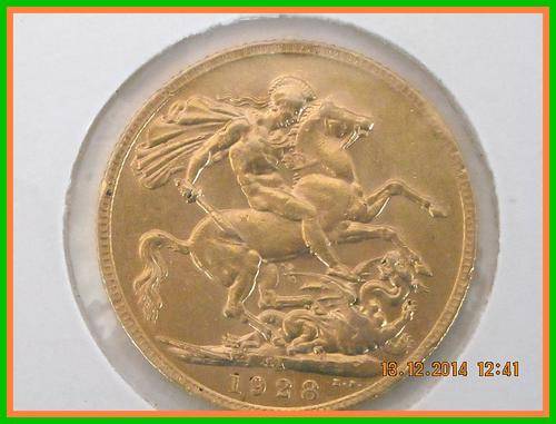 1928 Gold Sovereign - 7.3 Grams