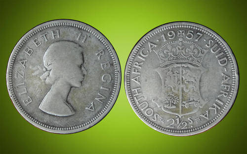 1957 SA Union Two 1/2 Shillings