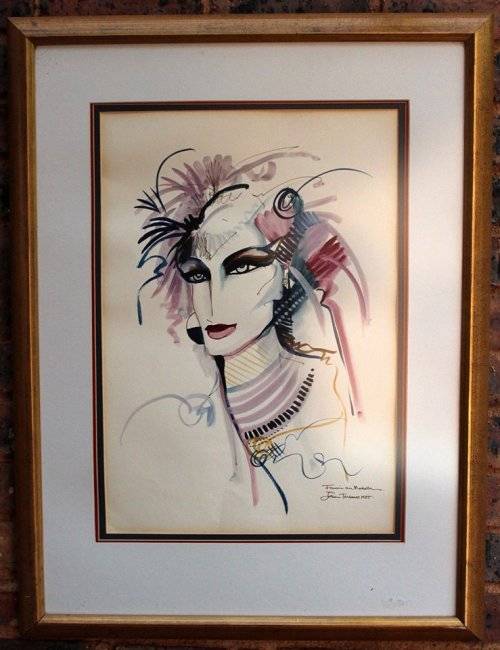 VERY big mixed media artwork by well known and respected South African artist Johan Taljaard.