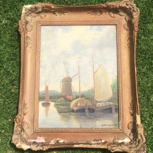 WOW!! A. Weggers (1904-1970) - Signed Mid 20th Century Oil Famous Dutch Artist