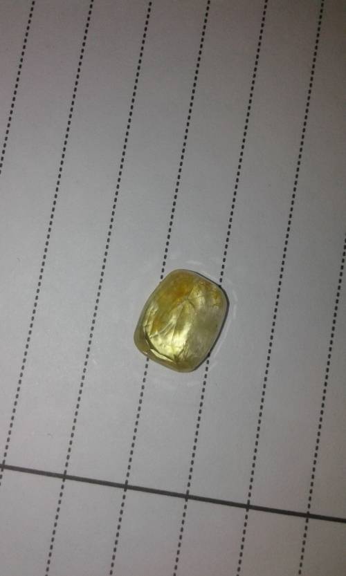 4Ct Massive Natural Yellow Sapphire ( Unheated )