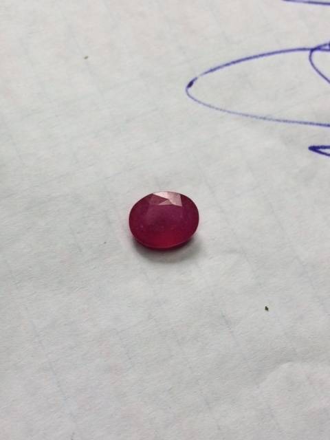 Natural 1.16 Ct Red pink Ruby