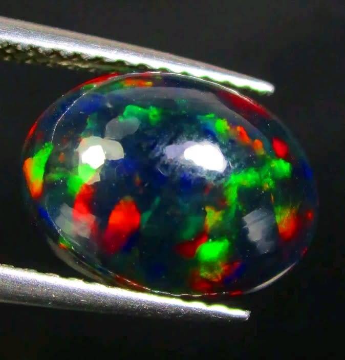 Natural 2.30 Ct Black Ethiopian Opal Video