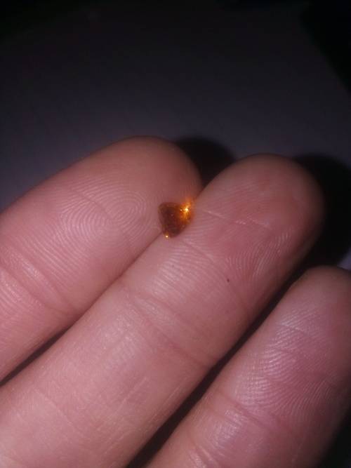 Natural 0.34 Ct Orange Brown Diamond