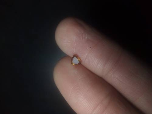 Natural 0.34 Ct Orange Brown Diamond