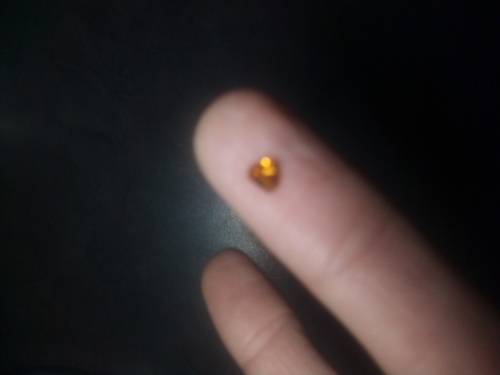 Natural 0.34 Ct Orange Brown Diamond