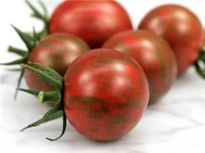 TOMATOES - "TIGERELLA" BUMBLEBEE STRIPED TOMATO - 10 SEEDS