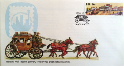1986 First Day Cover Johannesburg 100 International Philatelic Exhibition