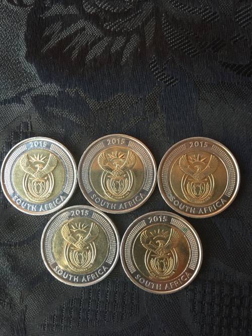 2015  EXCELLENT  CONDITION  R5  GRIQUA  TOWN  COINS