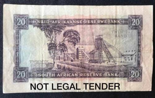 G RISSIK  20  RAND  1ST  ISSUE  AFRIKAANS/ENGLISH