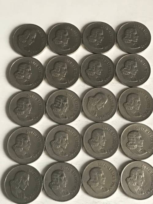 20 X 1960 s  10 CENT NICKLE COINS IN EXCELLENT CONDITION