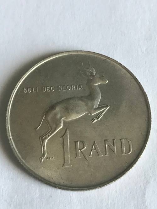 1967  AFRIKAANS  R1 SILVER  CONTENT 12g  PURE SILVER