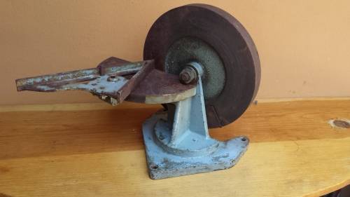Old hand operated rotary planer.