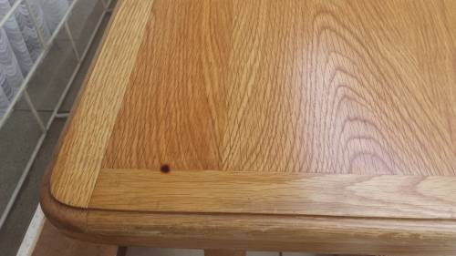 Large oak work table.