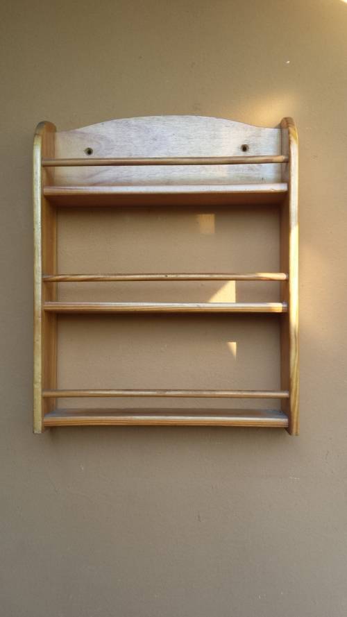 Lovely pine spice rack.