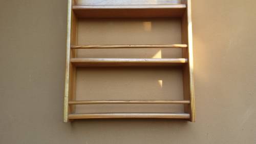 Lovely pine spice rack.