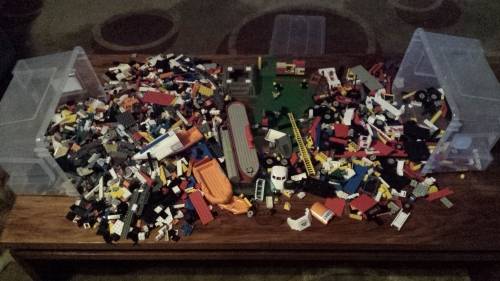 Large collection of Lego.