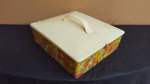 Awesome, old plastic sewing box.
