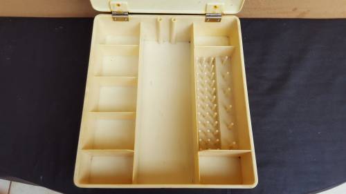 Awesome, old plastic sewing box.