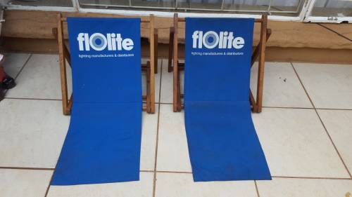 Lovely pair of wooden back rests.