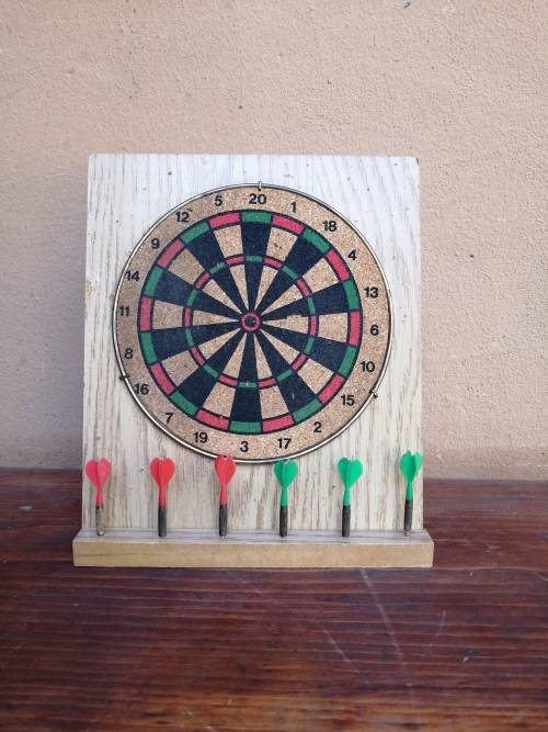 Small bar counter dart board.