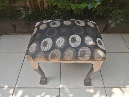 Beautiful ball and claw dresser stool.