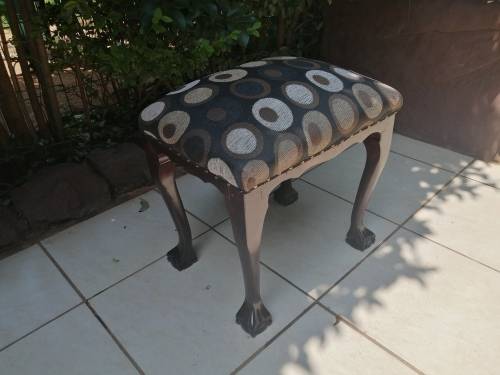 Beautiful ball and claw dresser stool.