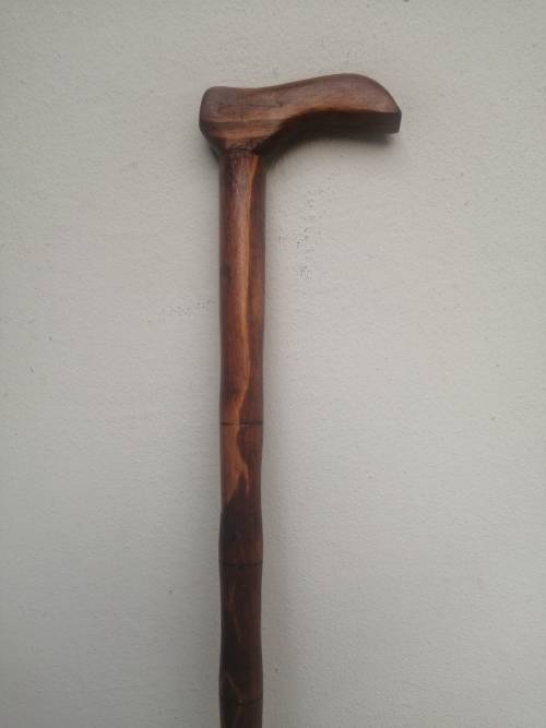 Lovely solid kiaat walking stick.