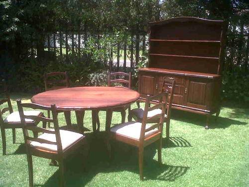 GREAVES & THOMAS IMBUIA BALL & CLAW DINING ROOM SET