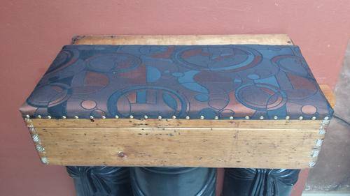 Very old toolbox seat.