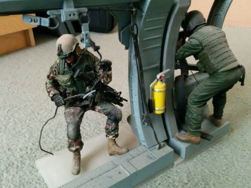 McFarlane: Air Force Helicopter Gunner and Air Force Para Rescue Scene