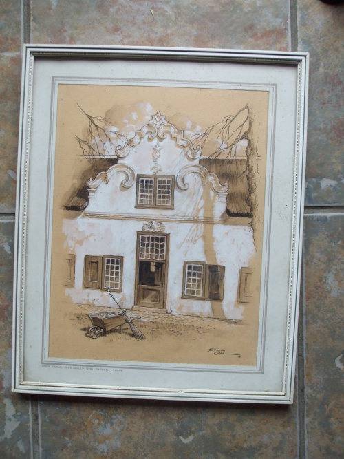 Watercolour - Back Gable, Idas Valley, Stellenbosch