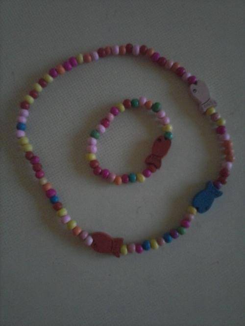 Pretty Little Girls Necklace & Braclet Set