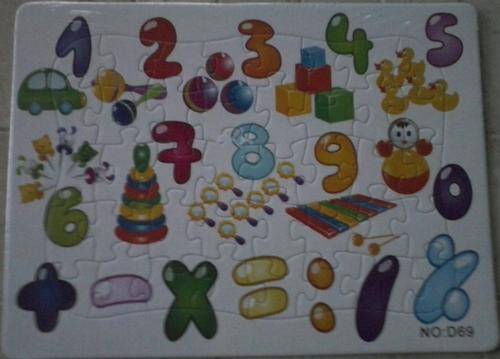 EDUCATIONAL 123 PUZZLE FOR BOYS & GIRLS & CUTE MINI DINASAUR PUZZLE FREE!!!