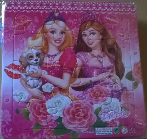 BARBIE MINI PUZZLES AND WHITE BOARD WITH MARKER SET