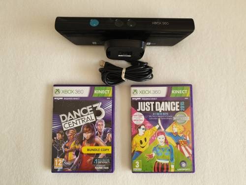 Xbox 360 Kinect Sensor + 2 Games