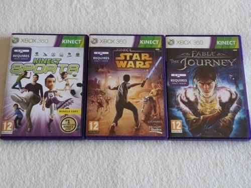 Xbox 360 Kinect Sensor + 3 Xbox 360 Games
