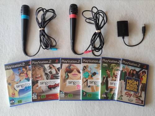 SingStar Microphones + PS2 SingStar Games - Playstation 2 (PAL)